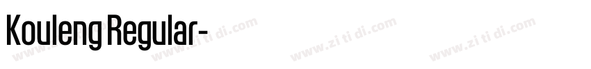 Kouleng Regular字体转换